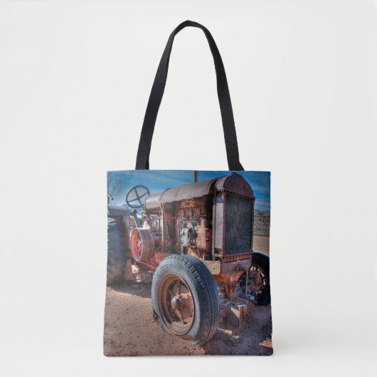 Tote Bag Farms | Rusty Antique Tractor (Devant)