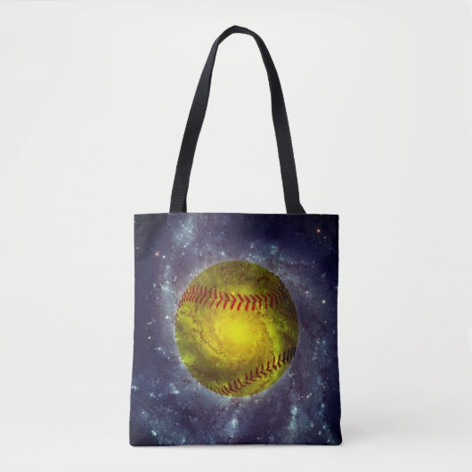 Tote Bag Fastpitch Softball Outerspace Galaxy Sports unique (Devant)