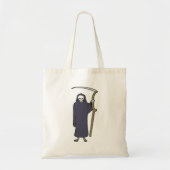 Tote Bag Faucheuse squelette avec faux (Devant)