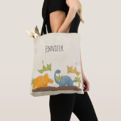 Tote Bag Faune sauvage de Cute Dinosaure (De près)