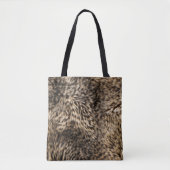 Tote Bag Fausse fourrure marron (Devant)