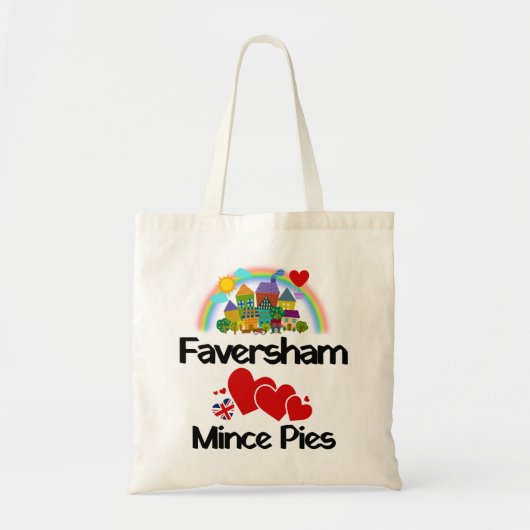 Tote Bag Faversham, Kent UK Aime Les Mince Pies (Devant)