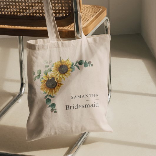 Tote Bag Faveur de demoiselle d'honneur Fleur de eucalyptus