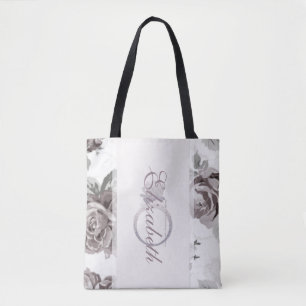 Tote Bag Faveur de fête de fiançailles de rose rose blush a