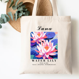 Tote Bag Faveurs de Fête de Mariage Fleur de Naissance de J