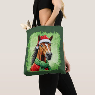 Tote Bag Favoris de Noël animal amusant - Cheval 6