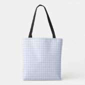 Tote Bag Faye En vichy bleu clair (Dos)