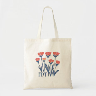Tote Bag FDT Floral Wreath Subtle Feminine Boho Anti-Trump