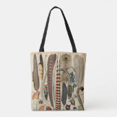 Tote Bag Feather Bird Wildlife Plumes d'antiquités (Dos)