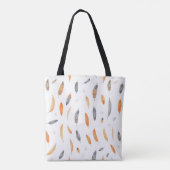Tote Bag Feathers Luxury Trendy Boho Collection (Dos)