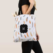 Tote Bag Feathers Luxury Trendy Boho Collection (De près)