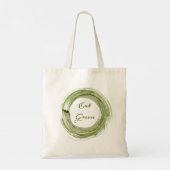 Tote Bag featuring Eat Green design (Achterkant)