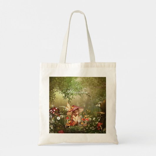 Tote Bag Fée de champignons mignonnes dans la forêt (Dos)