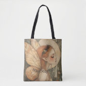 Tote Bag Fée de forêt de Whimsical avec Stay Magical Citati (Devant)