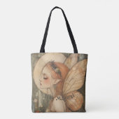 Tote Bag Fée de forêt de Whimsical avec Stay Magical Citati (Dos)