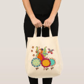 Tote Bag Fée De Jardin Avec Fleurs (Devant (produit))