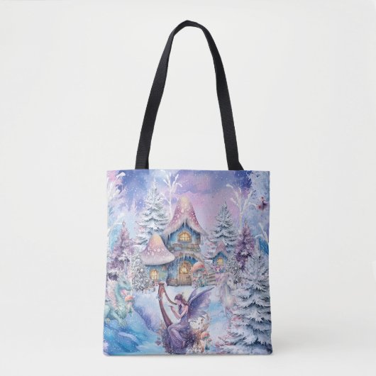 Tote Bag Fée de Noël magique et capricieuse (Devant)