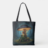 Tote Bag Fée de Nuit Enchantée Lisant un Livre (Dos)