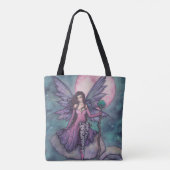 Tote Bag Fée de nuit violette par Molly Harrison (Dos)