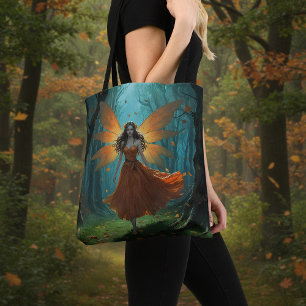 Tote Bag Fée de remerciement de fantaisie d'automne enchant
