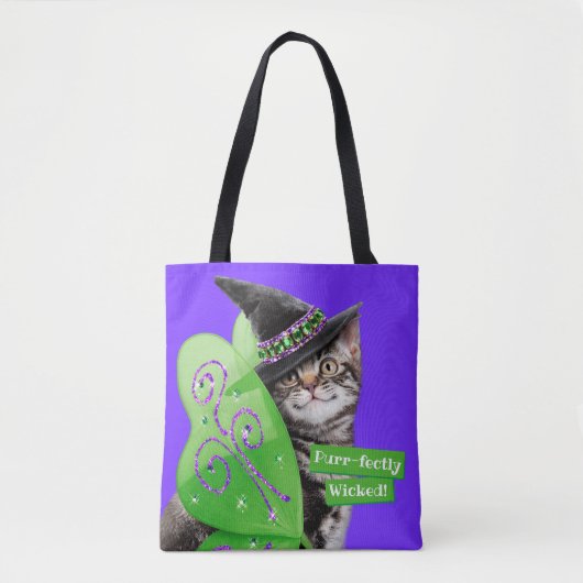 Tote Bag Fée de sorcière de Kitten (Devant)