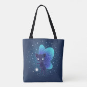 Tote Bag Fée Étoilée Nocturne Chat Pixie (Dos)