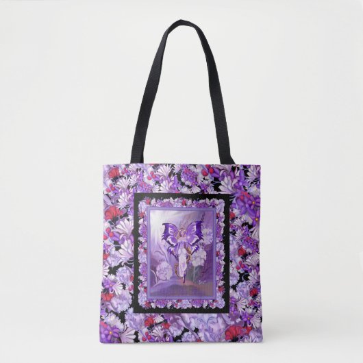 Tote Bag Fée solaire violette (Devant)