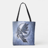 Tote Bag Fée sur Crescent Moon Imaginaire Art (Dos)