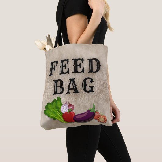 Tote Bag "FEED BAG" - Tout usage et utilisation quotidienne (De près)