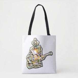 Tote Bag Feel the Blues - Conception de guitare artistique