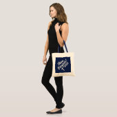 Tote Bag Félicitations Croix Blanche temps pour briller Gra (Devant (modèle))