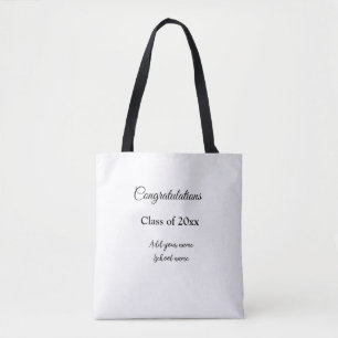 Tote Bag Félicitations de graduation simples clas d'ajout m
