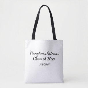 Tote Bag Félicitations de graduation simples clas d'ajout m