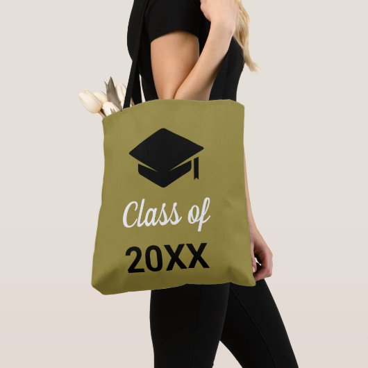 Tote Bag Félicitations Grad Grad Graduation Cap Classe De N (De près)