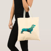 Tote Bag Female Dachshund in watercolor (Devant (produit))