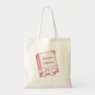 Tote Bag Feminist Agenda Girly Book Design | Cute Pink