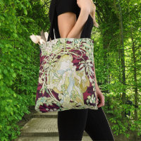 Femme à marguerite - Mucha daisy textile repro