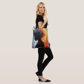 Tote Bag Femme Abstrait Orange (Sur le modèle)