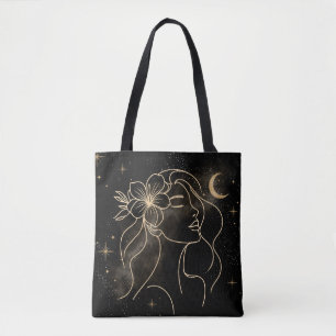 Tote Bag Femme Abstraite cosmique mystique