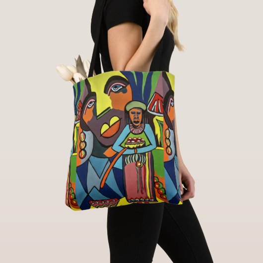 Tote Bag Femme africaine tribale (De près)