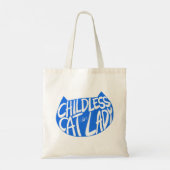 Tote Bag Femme au chat sans enfant (Dos)