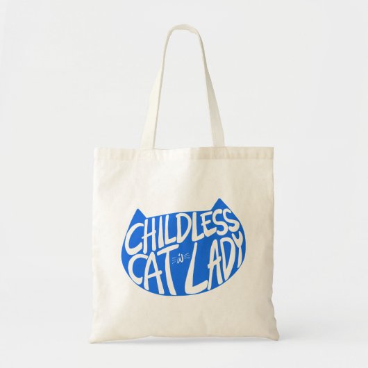 Tote Bag Femme au chat sans enfant (Devant)