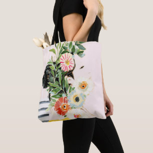 Tote Bag Femme aux fleurs