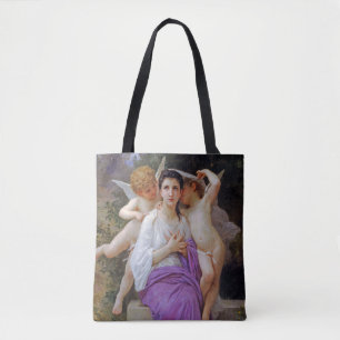 Tote Bag Femme avec Cupidon, Bouguereau