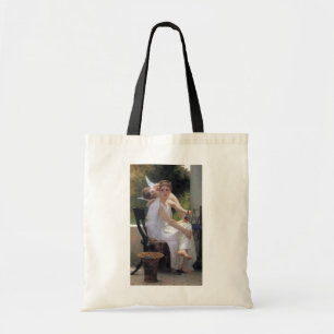 Tote Bag Femme avec Cupidon, Bouguereau