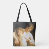 Tote Bag Femme avec Cupidon, Bouguereau (Dos)