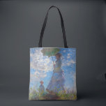 Tote Bag Femme avec Parasol, Monet<br><div class="desc">Oscar-Claude Monet (14 novembre 1840 - 5 décembre 1926) était un peintre français, un fondateur de la peinture impressionniste française et le praticien le plus constant et le plus prolifique de la philosophie du mouvement d'exprimer ses perceptions avant la nature, surtout en ce qui concerne la peinture en plein air...</div>