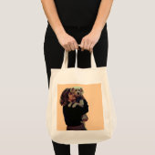 Tote Bag Femme avec son chien mignon (Devant (produit))