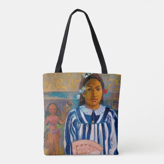 Tote Bag Femme avec un ventilateur, Gauguin (Dos)