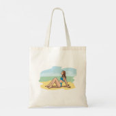 Tote Bag Femme bronzage (Dos)